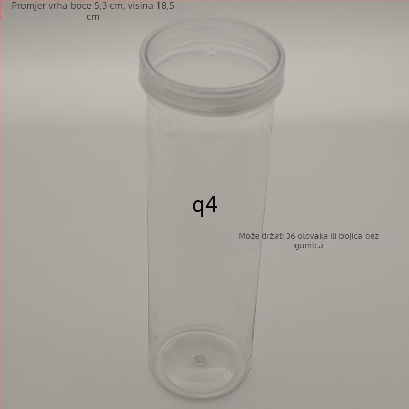 Plastična staklenka s poklopcem za pohranu olovaka i kemijskih olovaka – 40 otvora, materijal: TPE, težina 25 g, šifra proizvoda F879TT89MJS6T7