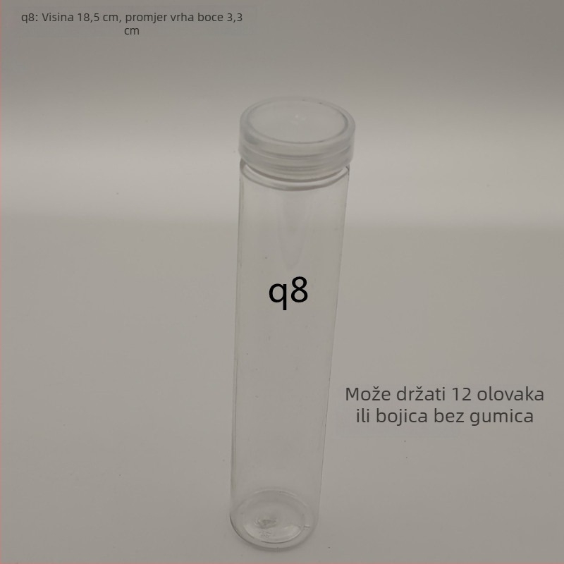 Plastična staklenka s poklopcem za pohranu olovaka i kemijskih olovaka – 40 otvora, materijal: TPE, težina 25 g, šifra proizvoda F879TT89MJS6T7