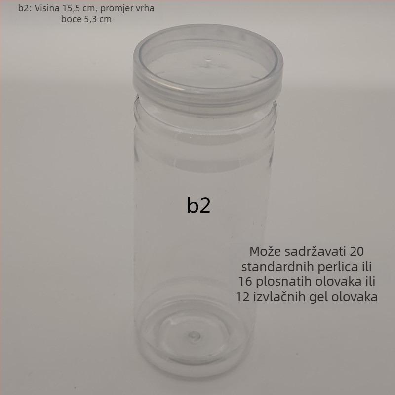 Plastična staklenka s poklopcem za pohranu olovaka i kemijskih olovaka – 40 otvora, materijal: TPE, težina 25 g, šifra proizvoda F879TT89MJS6T7