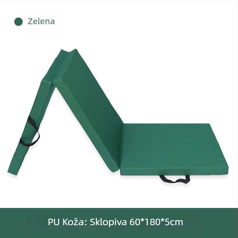 PU joga prostirka s tri dijela, sklopa za vježbanje i ples, protuklizna, 180×60×5 cm