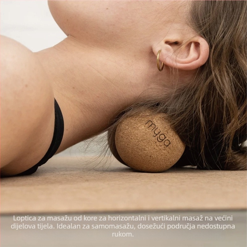 ABS masažna lopta za fascia masažu, za jogu i rehabilitaciju, ne napuhuje se, u obliku arašida, za vratnu i lumbalnu kralježnicu, težina 10, pogodna za fitness i ljepotu