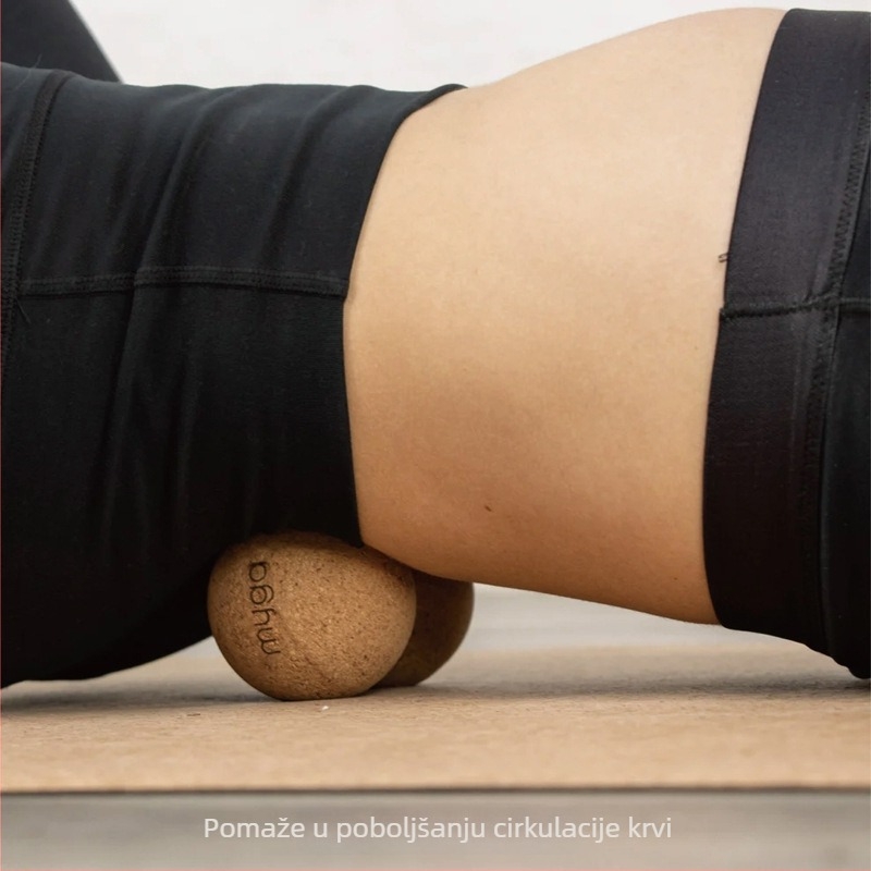 ABS masažna lopta za fascia masažu, za jogu i rehabilitaciju, ne napuhuje se, u obliku arašida, za vratnu i lumbalnu kralježnicu, težina 10, pogodna za fitness i ljepotu