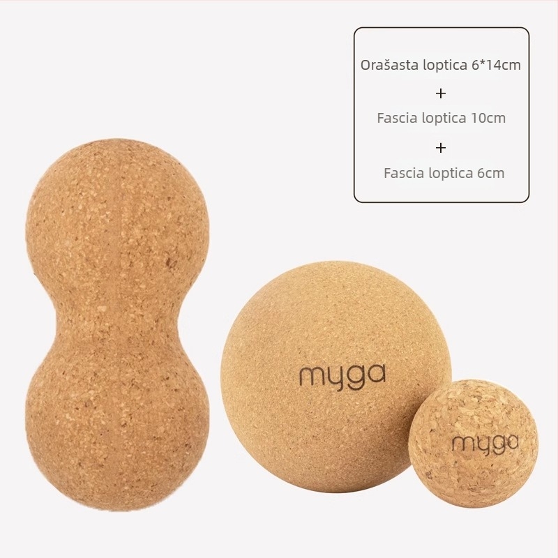 ABS masažna lopta za fascia masažu, za jogu i rehabilitaciju, ne napuhuje se, u obliku arašida, za vratnu i lumbalnu kralježnicu, težina 10, pogodna za fitness i ljepotu