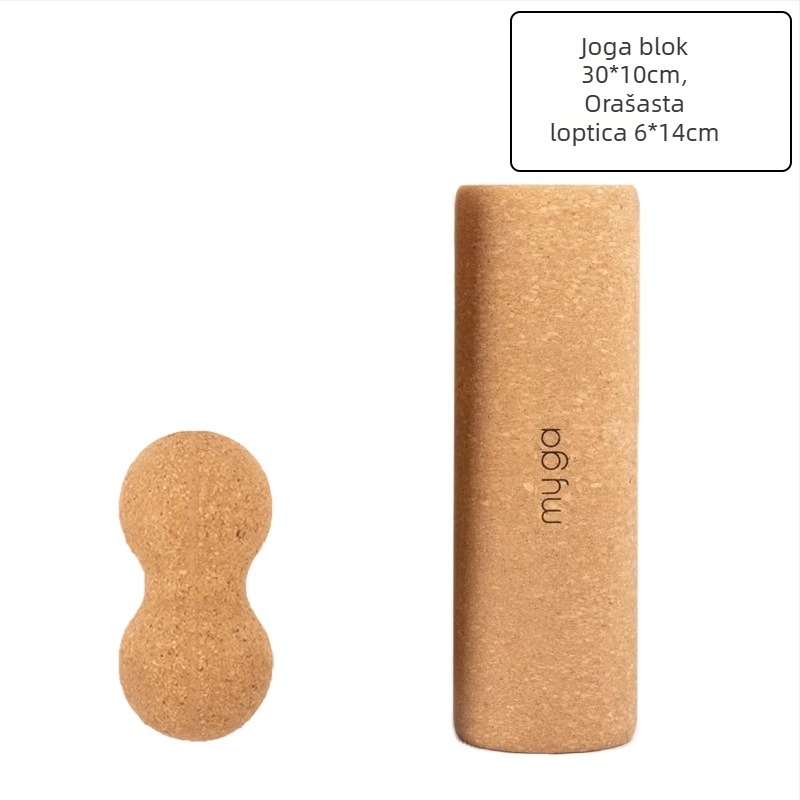 ABS masažna lopta za fascia masažu, za jogu i rehabilitaciju, ne napuhuje se, u obliku arašida, za vratnu i lumbalnu kralježnicu, težina 10, pogodna za fitness i ljepotu