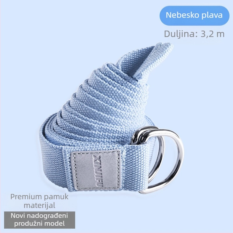 Remen za istezanje joge, 100% pamuk, Cool dust, za fitness i bodybuilding, pomoćni proizvodi za jogu