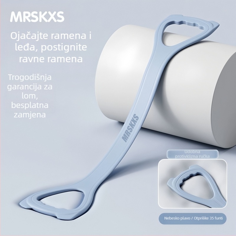 Otporna traka s mačjim ušima i 8-oblik dizajna, silikon, za kućnu jogu, treniranje ramena, oblikovanje ruku i mršavljenje leđa