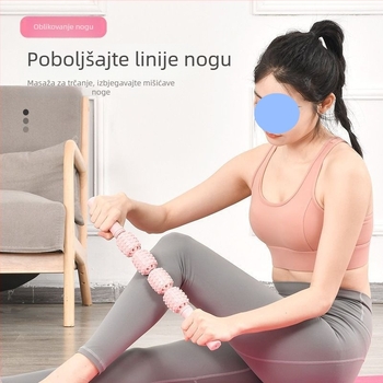 Pomoć za jogu: Višenamjenski prstenasti stezaljnik za nogu, roller za mršavljenje listova, alat za opuštanje mišića, ABS materijal