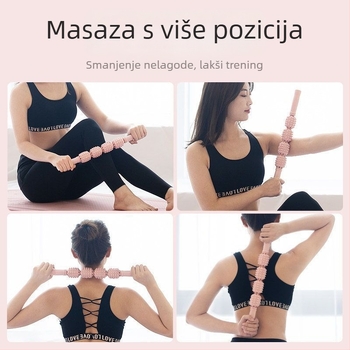 Pomoć za jogu: Višenamjenski prstenasti stezaljnik za nogu, roller za mršavljenje listova, alat za opuštanje mišića, ABS materijal