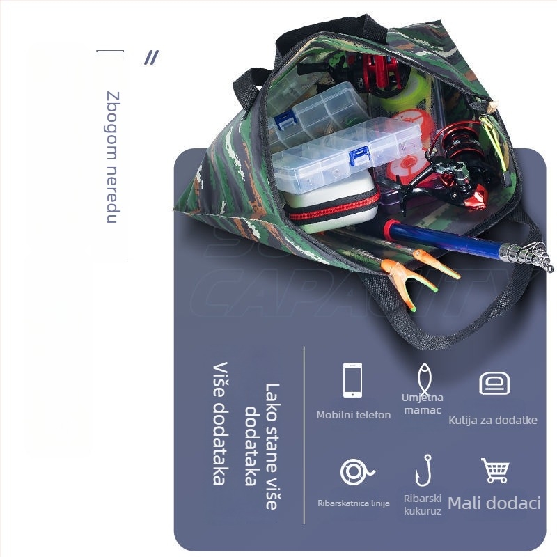 Ribarska torba – višenamjenska sklopiva PVC torba za pohranu tijekom ribolova