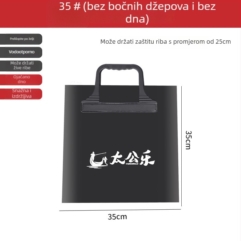 Wuzhe Torba za Žive Ribe — Vodootporna, Višestruka Torba za Ribolovnu Opreme
