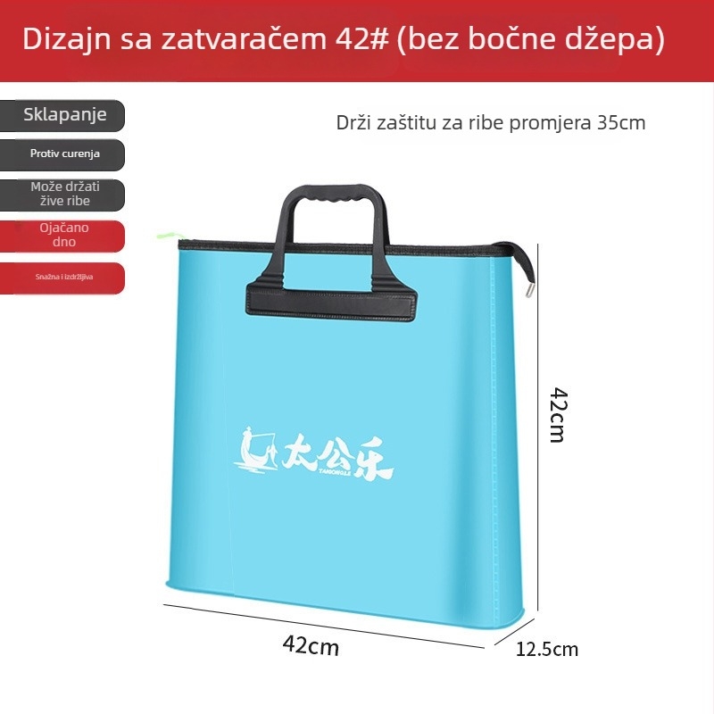 Wuzhe Torba za Žive Ribe — Vodootporna, Višestruka Torba za Ribolovnu Opreme