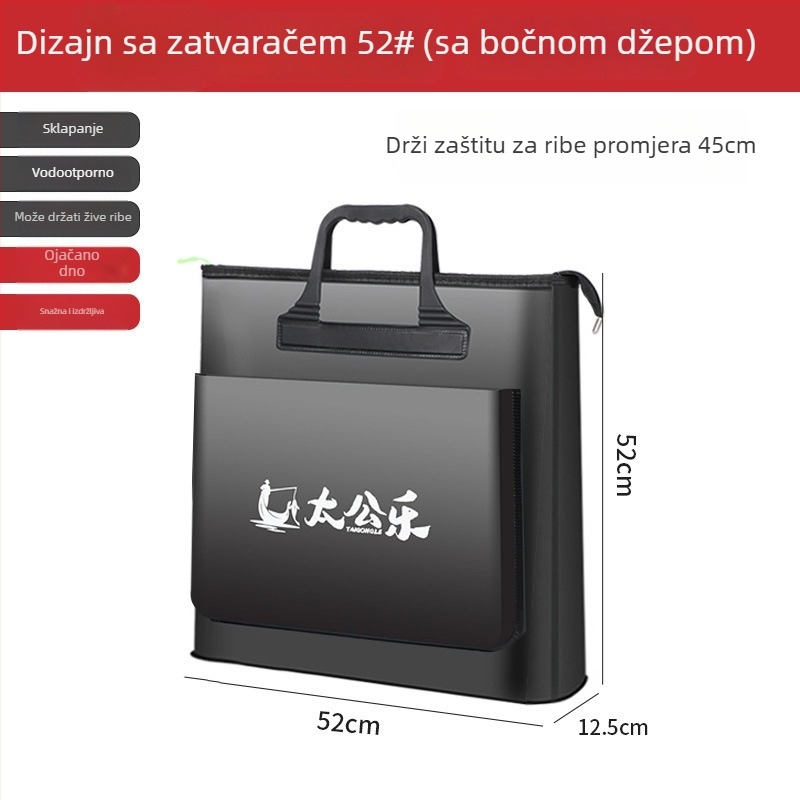 Wuzhe Torba za Žive Ribe — Vodootporna, Višestruka Torba za Ribolovnu Opreme