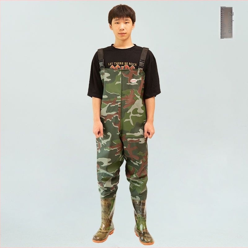 Vodootporni ribarski kombinezon s integriranom obućom