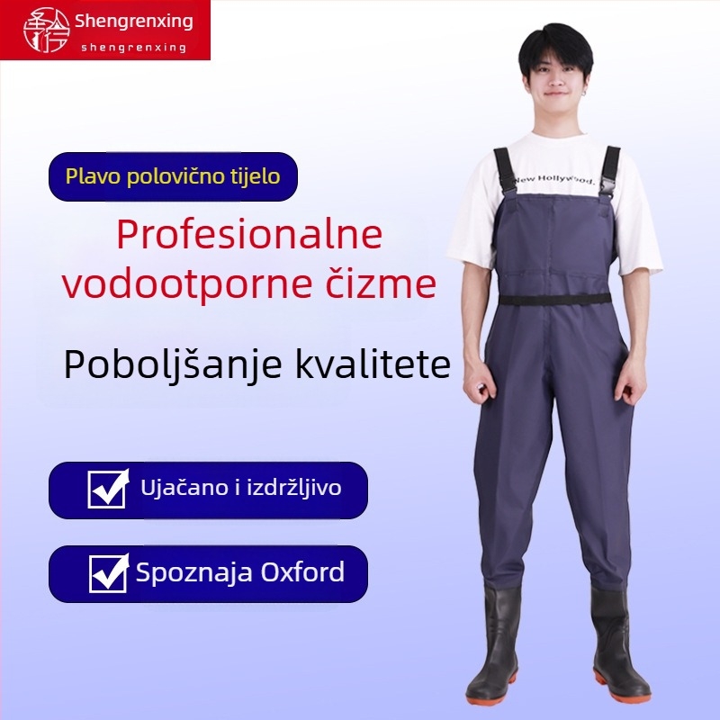 PVC vodootporne hlače za pecanje – otporne na habanje, otporne na vjetar, debeli, unisex odjeća za pecanje i plivanje