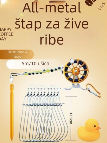Cote nehrđajući čelik – brava za ribolov s čeličnim užetom