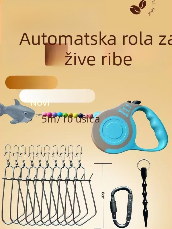 Cote nehrđajući čelik – brava za ribolov s čeličnim užetom
