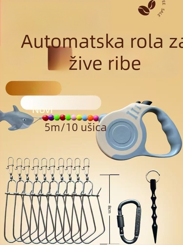 Cote nehrđajući čelik – brava za ribolov s čeličnim užetom