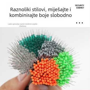 Silikonske ribolovne perle – protiv zaplitanja, ojačane za ribolov na dnu (materijal: silikon; paket 100 kom.)