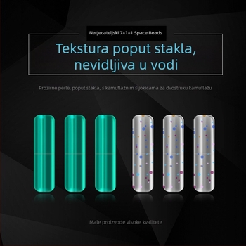 Silikonske ribolovne perle – protiv zaplitanja, ojačane za ribolov na dnu (materijal: silikon; paket 100 kom.)