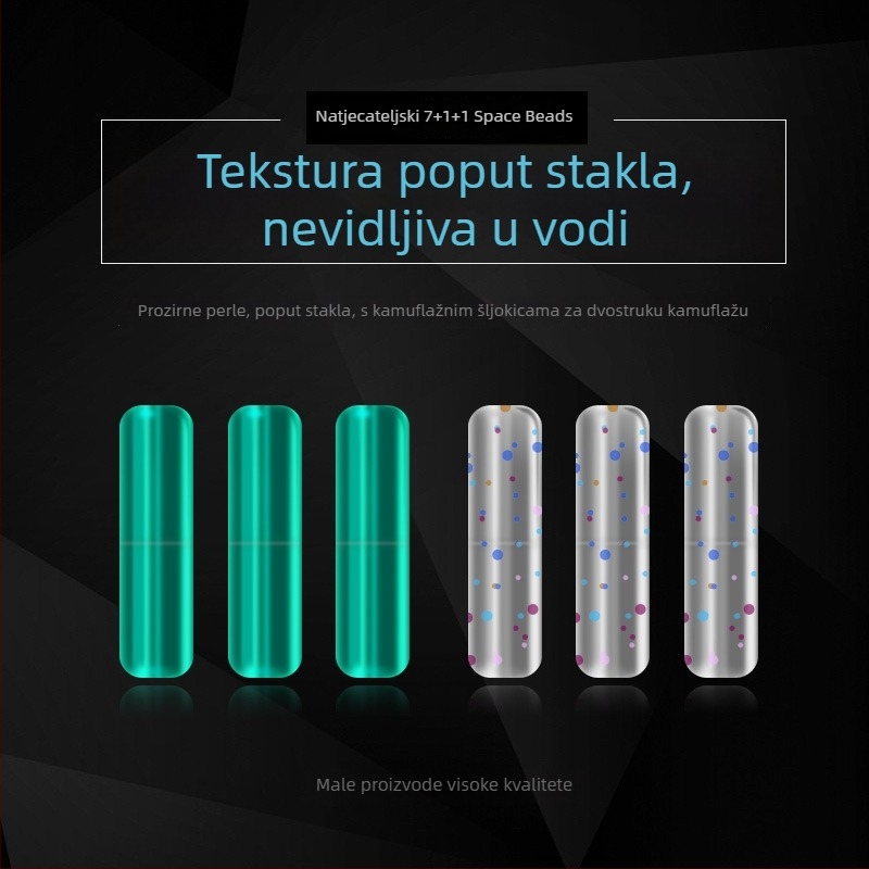 Silikonske ribolovne perle – protiv zaplitanja, ojačane za ribolov na dnu (materijal: silikon; paket 100 kom.)