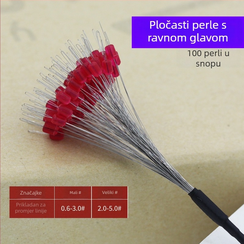 Silikonske ribolovne perle – protiv zaplitanja, ojačane za ribolov na dnu (materijal: silikon; paket 100 kom.)