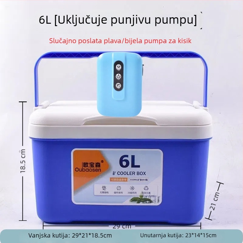 Kutija za ribolov za škampe s pumpom za kisik, plastična, kapacitet 80+, proizvedeno u Kini