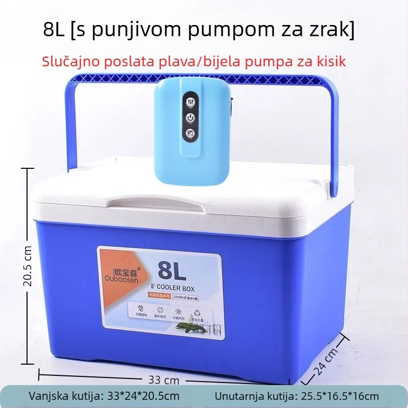 Kutija za ribolov za škampe s pumpom za kisik, plastična, kapacitet 80+, proizvedeno u Kini