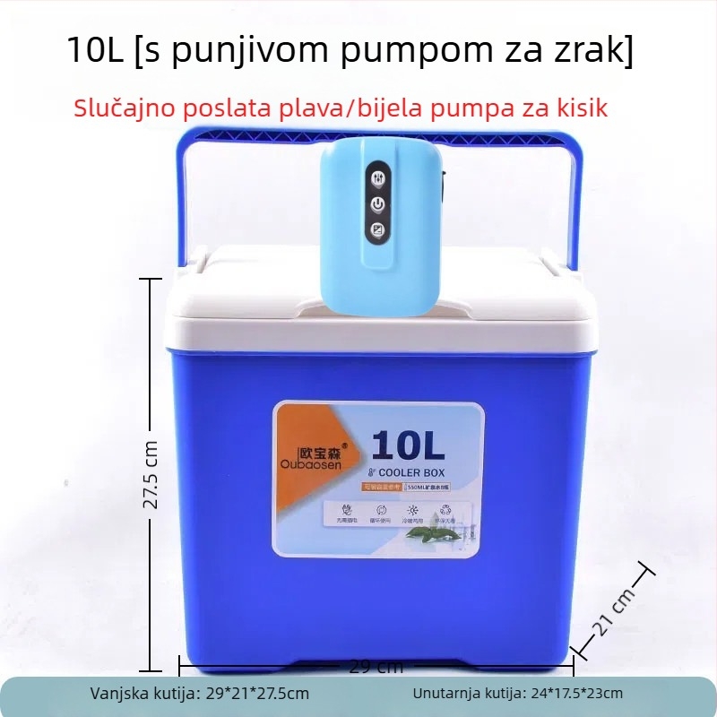 Kutija za ribolov za škampe s pumpom za kisik, plastična, kapacitet 80+, proizvedeno u Kini