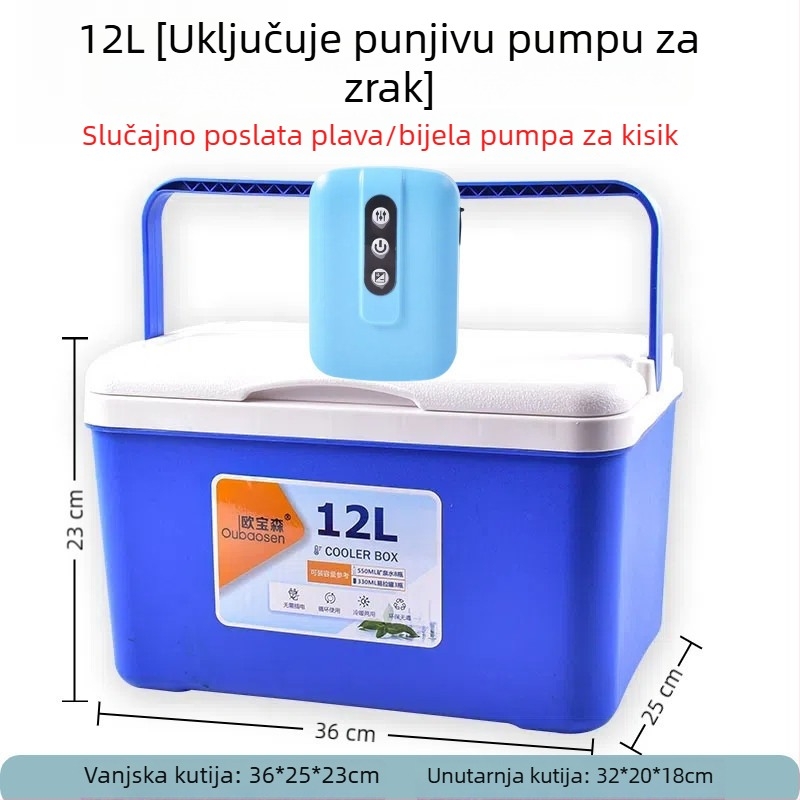 Kutija za ribolov za škampe s pumpom za kisik, plastična, kapacitet 80+, proizvedeno u Kini