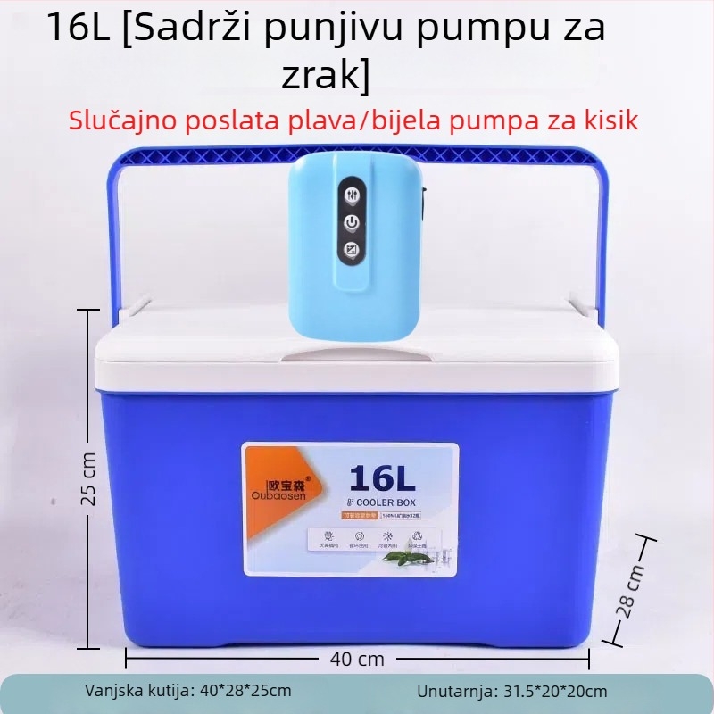 Kutija za ribolov za škampe s pumpom za kisik, plastična, kapacitet 80+, proizvedeno u Kini