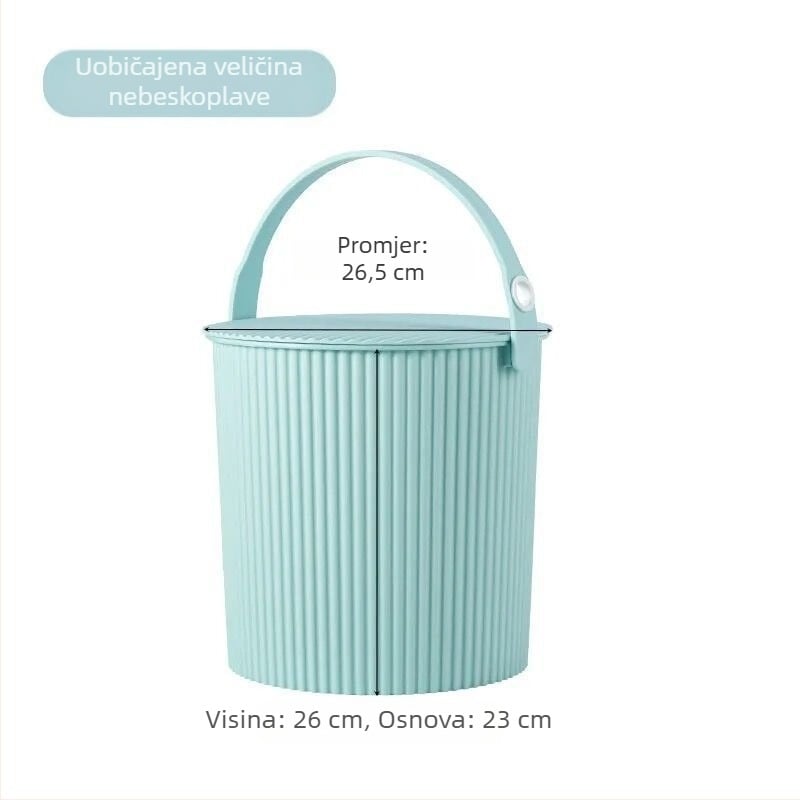 Plastična stolica za kantu za kućnu upotrebu – debelo sjedište, prijenosno, kupaonica skladištenje, 1 kg