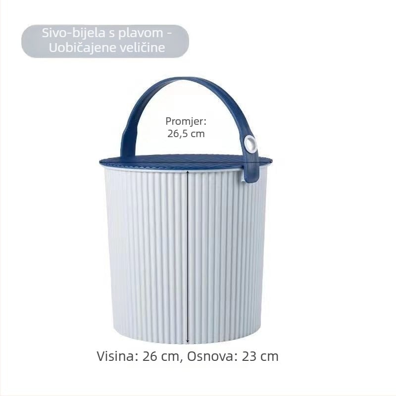 Plastična stolica za kantu za kućnu upotrebu – debelo sjedište, prijenosno, kupaonica skladištenje, 1 kg