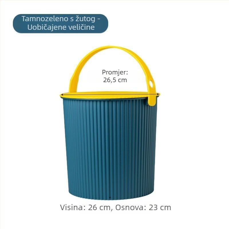 Plastična stolica za kantu za kućnu upotrebu – debelo sjedište, prijenosno, kupaonica skladištenje, 1 kg