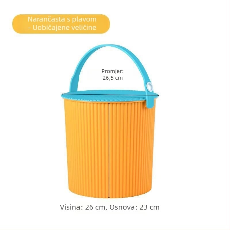 Plastična stolica za kantu za kućnu upotrebu – debelo sjedište, prijenosno, kupaonica skladištenje, 1 kg