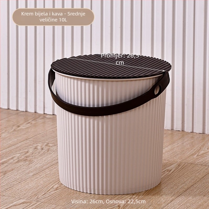 Plastična stolica za kantu za kućnu upotrebu – debelo sjedište, prijenosno, kupaonica skladištenje, 1 kg