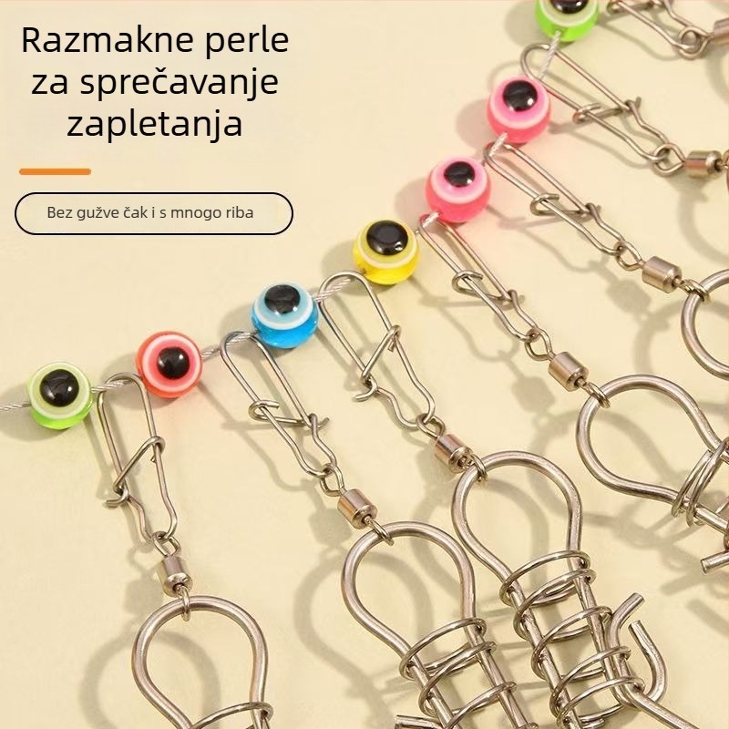 Shine ribolovna mamac s najlonskom užetom i nehrđajućim čeličnim zatvaračem – višenamjenski alat