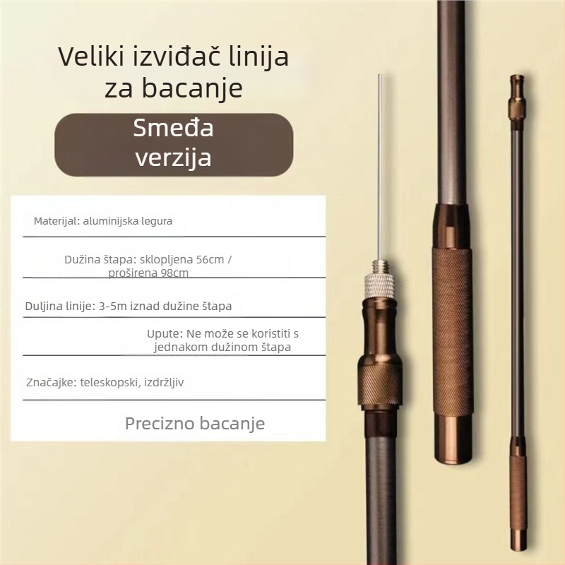 Promač linije za ribolov s dugim dometom, tip čelične igle, jednostavan dizajn okrugle glave (Šifra: Civet cat; Značka: Bez brenda)