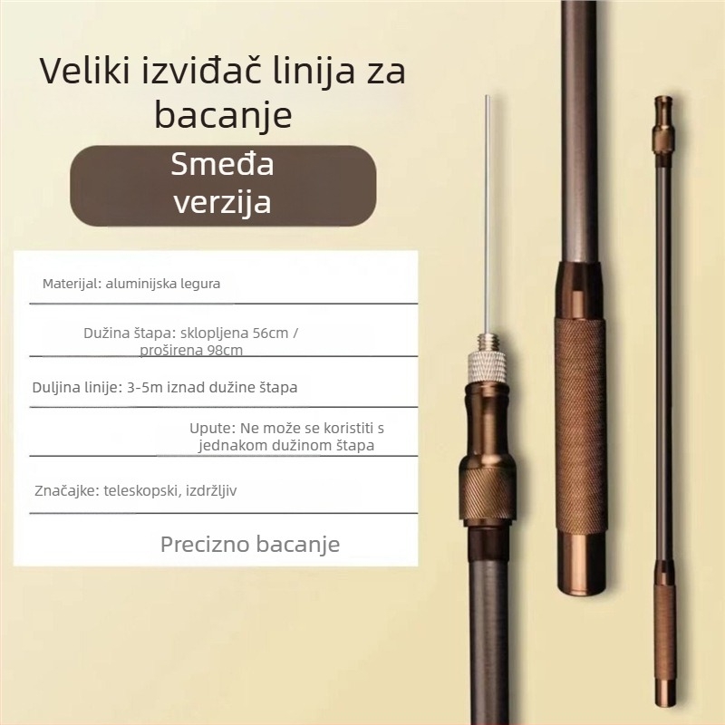Promač linije za ribolov s dugim dometom, tip čelične igle, jednostavan dizajn okrugle glave (Šifra: Civet cat; Značka: Bez brenda)