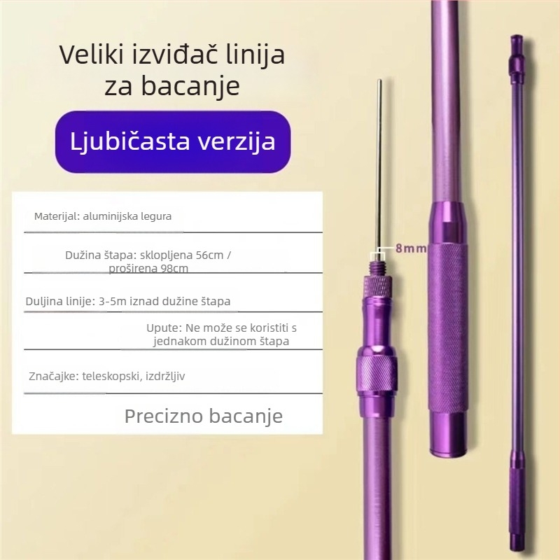 Promač linije za ribolov s dugim dometom, tip čelične igle, jednostavan dizajn okrugle glave (Šifra: Civet cat; Značka: Bez brenda)