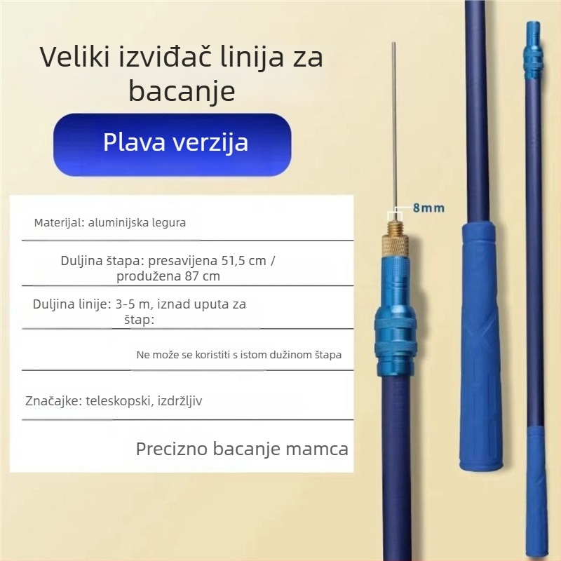 Promač linije za ribolov s dugim dometom, tip čelične igle, jednostavan dizajn okrugle glave (Šifra: Civet cat; Značka: Bez brenda)