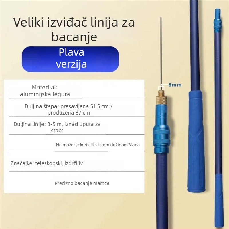 Promač linije za ribolov s dugim dometom, tip čelične igle, jednostavan dizajn okrugle glave (Šifra: Civet cat; Značka: Bez brenda)