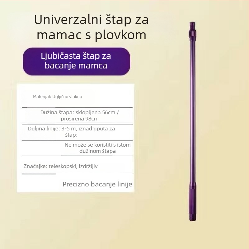 Promač linije za ribolov s dugim dometom, tip čelične igle, jednostavan dizajn okrugle glave (Šifra: Civet cat; Značka: Bez brenda)