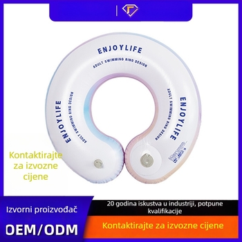 Dječji napuhivi plivački prsten, ekološki PVC, uzorak slova, pogodan za plivanje i hodanje u vodi