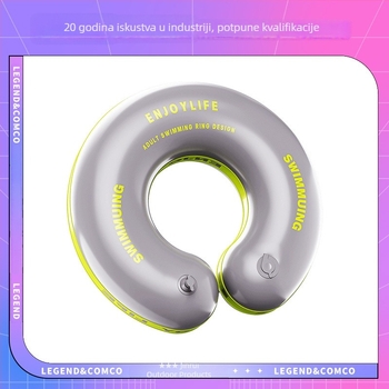 Dječji napuhivi plivački prsten, ekološki PVC, uzorak slova, pogodan za plivanje i hodanje u vodi