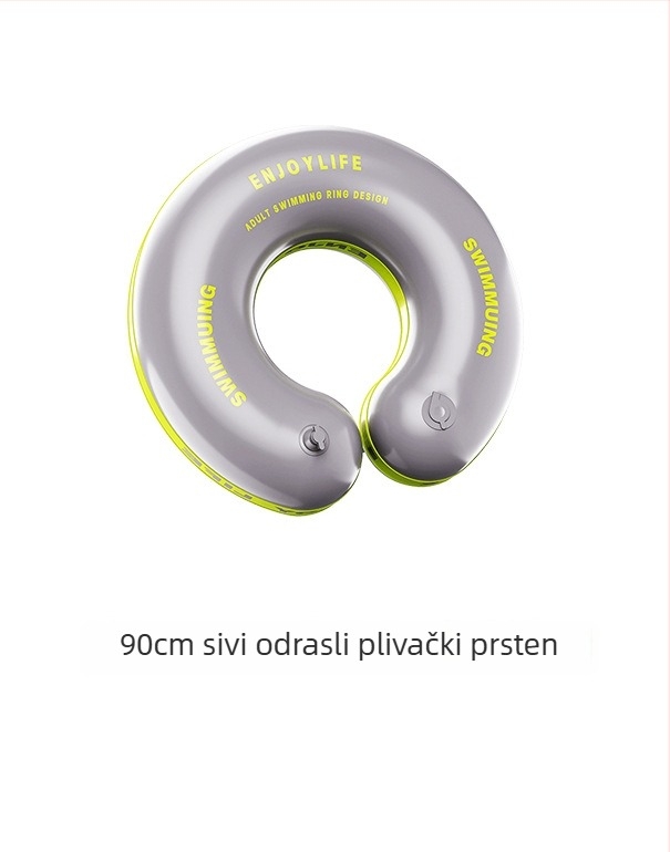 Dječji napuhivi plivački prsten, ekološki PVC, uzorak slova, pogodan za plivanje i hodanje u vodi