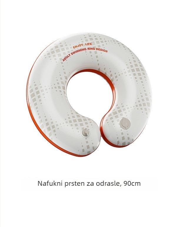 Dječji napuhivi plivački prsten, ekološki PVC, uzorak slova, pogodan za plivanje i hodanje u vodi