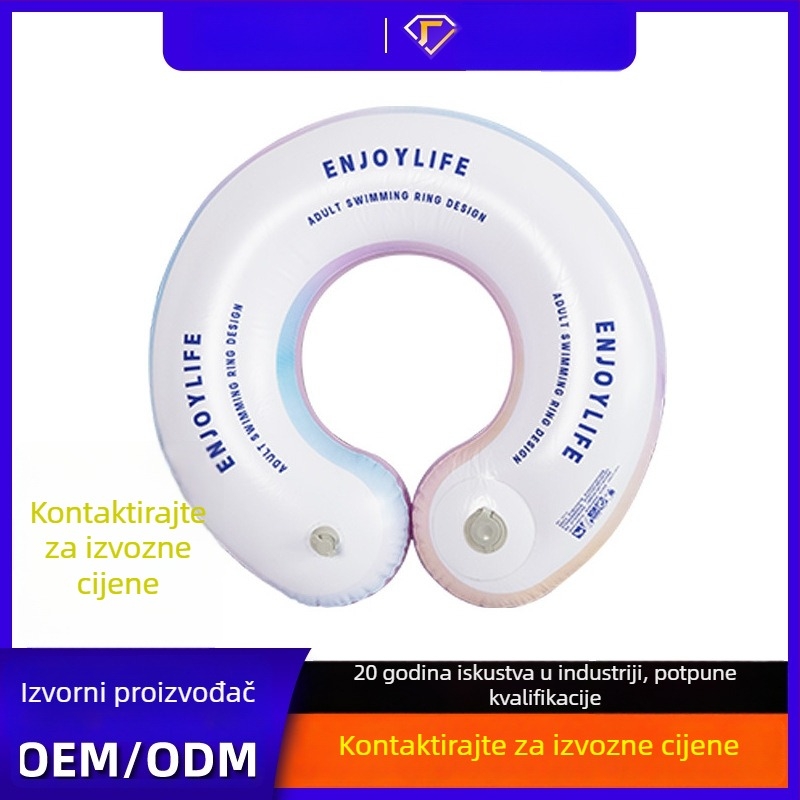 Dječji napuhivi plivački prsten, ekološki PVC, uzorak slova, pogodan za plivanje i hodanje u vodi