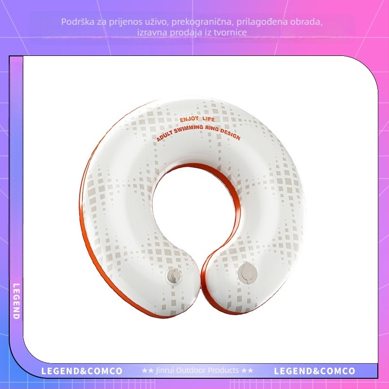 Dječji napuhivi plivački prsten, ekološki PVC, uzorak slova, pogodan za plivanje i hodanje u vodi