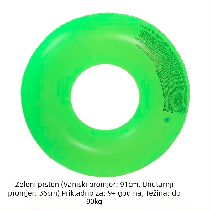 INTEX dječji napuhivi plivački prsten, s karikaturalnim uzorkom, ekološki PVC