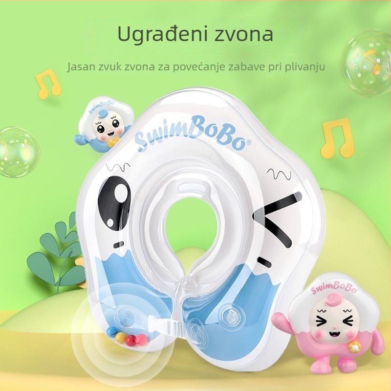 Dječji plivački prsten za vrat – protiv gušenja, ekološki PVC, bez potrebe nadutja